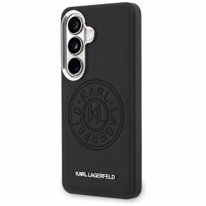 Karl Lagerfeld maciņš Perforated KL MagSafe Samsung Galaxy S26 melns