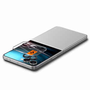 Spigen Optik Pro HD Glas.TR EZ Fit 2 komplekts Kameras aizsargs Samsung Galaxy Z Flip 7 - melns