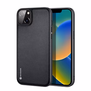 Dux Ducis Fino neilona viedtālruņa apvalks iPhone 14 Plus melns