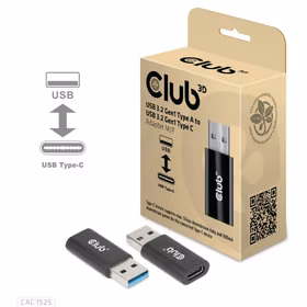 I/O adapteris USB3.2 uz USB-C M/F CAC-1525 Club3D