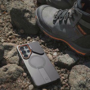 Tech-Protect Kevlar Aura MagSafe Maciņš for Samsung Galaxy S26 Ultra - melns and oranžs
