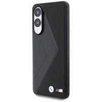 BMW ādas lielo svītru Magnētiskais viedtālruņa apvalks Samsung Galaxy S25 Edge - melns