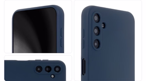 Silikona mīksts viedtālruņa apvalks Samsung Galaxy S24 Plus tumši zils