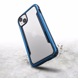Raptic X-Doria Shield viedtālruņa apvalks iPhone 14 Plus ar bruņotu zilu pārklājumu