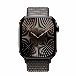 Crong Nylon Apple Watch sporta siksniņa, 44/45/46/49 mm, nakts pelēka