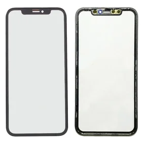 LCD ekrāna stikls Apple iPhone 11 melns ar OCA V3