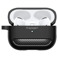 Spigen Rugged Armor viedtālruņa apvalks Apple AirPods Pro 1 / 2 - matēts melns