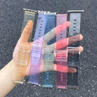 Silikona siksniņa aproce aproce siksniņa gaisma Apple Watch 42 / 44 mm - melns