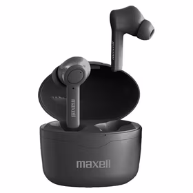 Maxell Bass 13 Sync Up Wireless Bluetooth In-Ear Headphones with Charging Case melns