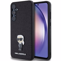 Karl Lagerfeld Fiksēts Mirdzošs Ikonik Logo Metal Pin viedtālruņa apvalks Samsung Galaxy A55 - melns