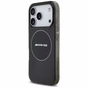 AMG Divslāņu caurspīdīgs dūmu magnētiskais viedtālruņa apvalks iPhone 17 Pro - melns