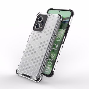Honeycomb viedtālruņa apvalks Xiaomi Redmi Note 12 5G / Poco X5 5G bruņu hibrīda apvalks melns