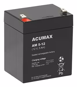 Acumax EMU akumulators 12V 5Ah VRLA AM5-12T2