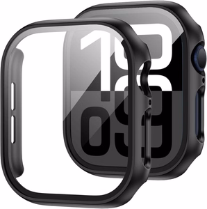 Tech-Protect Defense360 rūdīta stikla viedtālruņa apvalks Apple Watch 10 (46mm) - melns