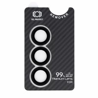 Rūdītais stikls Tel Protect Titanium Lens 99% AR Aramid Series kamerai Samsung Galaxy S25 Plus (3 lēcas)