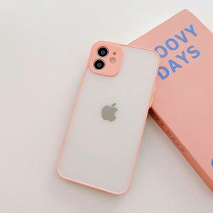 Milky apvalks silikona elastīgs caurspīdīgs apvalks Samsung Galaxy A42 5G rozā