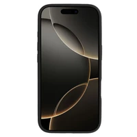 Magnētiskais plāns silikona viedtālruņa apvalks Iphone 16 Pro melns