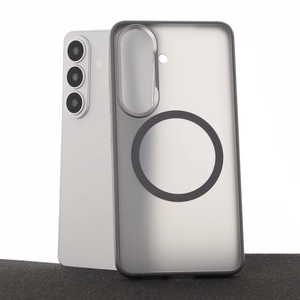 Liavec Soft Maciņš Metal Frame for Samsung Galaxy S26 pelēks