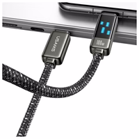 USAMS Kabelis USB-C uz USB-C 100W 1,2m Zinc Alloy Fast Charging Data Cable Meteor Series SJ744USB01 (US-SJ744)