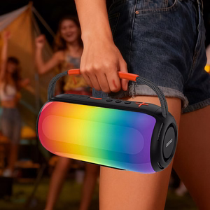 Dudao Y21 bezvadu skaļrunis ar RGB apgaismojumu Bluetooth 5.3 - melns