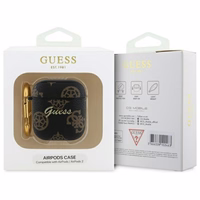 Guess GUA2PG4GPK AirPods 1/2 apvalks melns 4G Hook