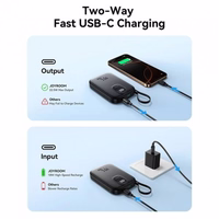 Power Bank Joyroom "JR-PBF17" melns 10000mAh 22.5W (PD / QC3.0) + integrēts Type-C kabelis