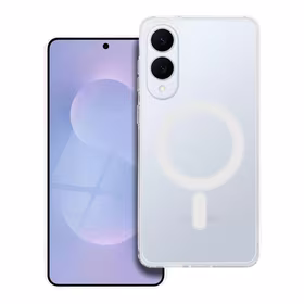 CLEAR MAG COVER viedtālruņa apvalks saderīgs ar Magnētisko SAMSUNG S25 EDGE caurspīdīgs