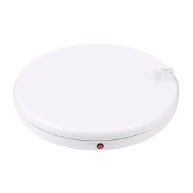 Rotējošais displeja statīvs Puluz ar barošanas kontaktligzdu 45 cm (balts)