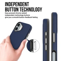 Perfectionists Trīsstūra Mag Case iPhone 13/14 tumši zils