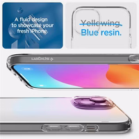 Spigen Crystal Flex viedtālruņa apvalks iPhone 15 Plus - caurspīdīgs