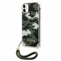 Guess GUHCN61KSARKA iPhone 11 6.1" / Xr zaļš/haki cietais apvalks Camo kolekcija