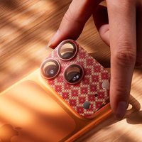 Benks Rūdīta stikla aizsargstikls Armor Warrior Lens (OR70) priekš Iphone 17 Pro Max ArmorGrid orange (kamera sala)