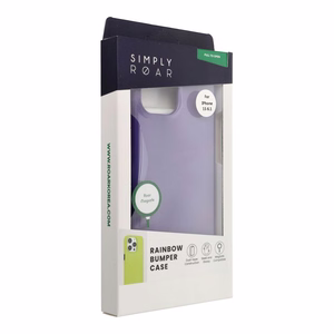 ROAR viedtālruņa apvalks RAINBOW BUMPER IPHONE 15 violets