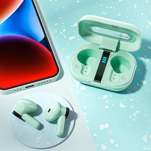 WEKOME VA06 Vanguard Series Bluetooth 5.2 TWS bezvadu austiņas ar uzlādes futrāli, zaļas