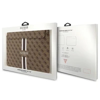 Guess 4G rakstains svītrains 14" klēpjdatora apvalks - brūns