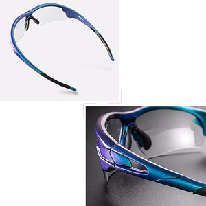 Rockbros 10069 UV400 riteņbraukšanas brilles - zilas