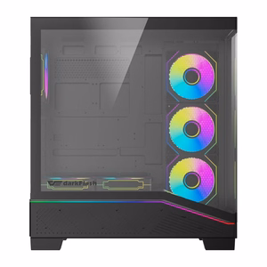Datora korpuss DarkFlash K430 + 6 ventilatori (melns)