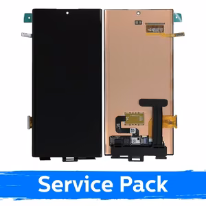 LCD displejs saderīgs ar Samsung S908 S22 Ultra melns (Service Pack) (NF versija)