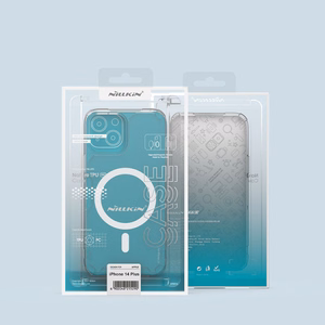 Nillkin Nature Pro magnētiskais viedtālruņa apvalks iPhone 14 Plus, MagSafe, zils