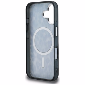 Karl Lagerfeld IML Leopard Pattern MagSafe macins iPhone 16 - melns