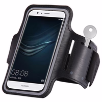 UNIVERSAL RUNNING ARMBAND 6" SMARTPHONES melns