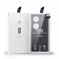 Dux Ducis Fino apvalks izgatavots no neilona materiāla Huawei P50 Pocket melns