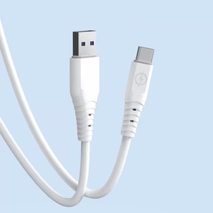 USB kabelis Dudao TGL3L, balts, Type-C, 100 cm (līdz 6A)