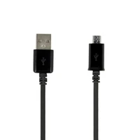 Kabelis USB uz Micro USB melns (ātrā uzlāde)