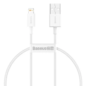 Baseus Superior USB - Lightning kabelis 2.4A 0.25 m balts (CALYS-02)