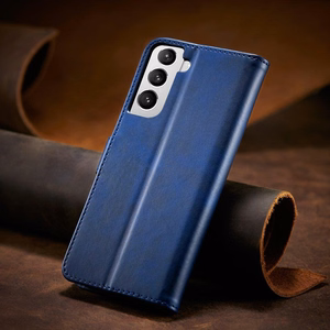 Magnētiskais apvalks Samsung Galaxy S22+ (S22 Plus) ar Flip Cover zilais