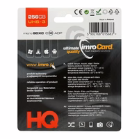 Imro atmiņas karte 256GB microSDXC kl. 10 UHS-3 + adapteris