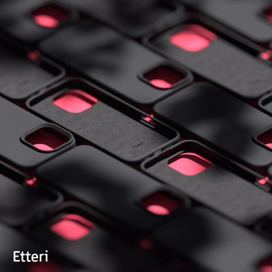 Etteri Silikona korpuss iPhone 16 Pro Max 6,9" melns