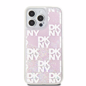 DKNY DKHCP15XLCPEPP iPhone 15 Pro Max6.7" rozā maciņš Liquid Glitter Multilogo