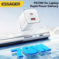 Lādētājs Essager "Color" rozā 70W (PD / QC3.0)